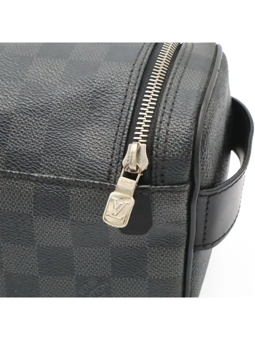 Louis Vuitton Damier Graphite Toilet Pouch Travel Clutch Handbag